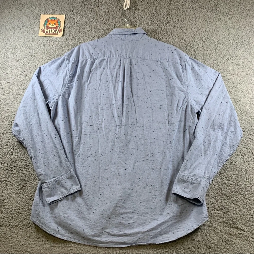 J.Crew Shirt Men's Slim Long Sleeve Button Up‎ Blue Size XL